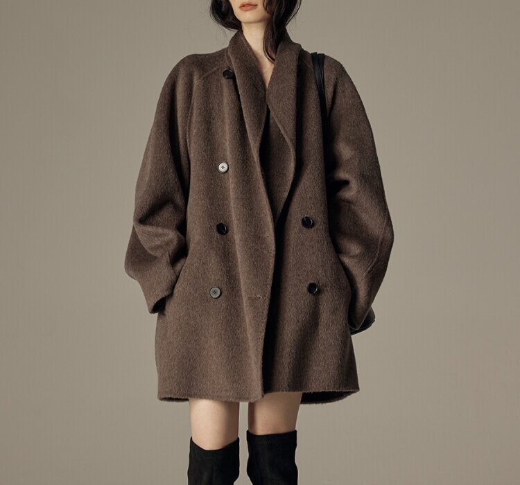 Elegant Winter Double-sided Wool Women's Coat - Image 6