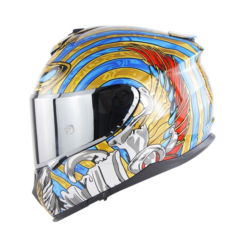 Motorcycle Full Face Helmet Motorcycle Riding Double Lens Full Cover Helmet - Image 4