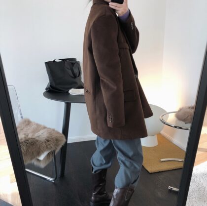 Oversized wool blazer