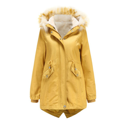 Women's cotton-padded jacket with removable liner