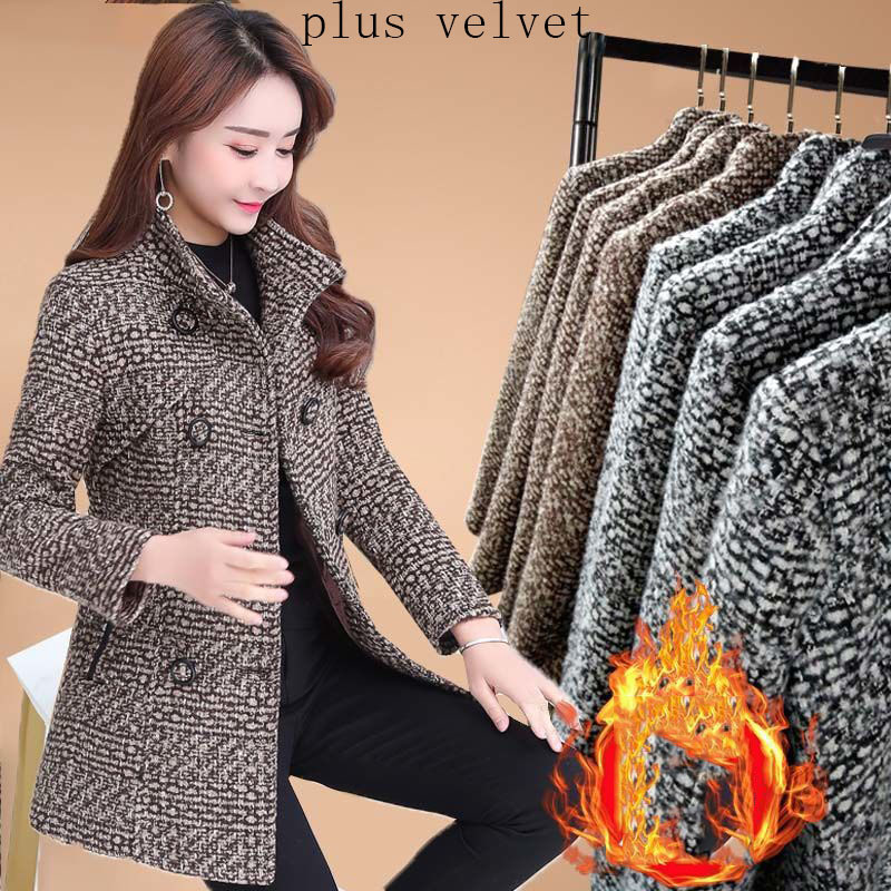Fashion Thick Plaid woolen coat women's clothing - Image 9