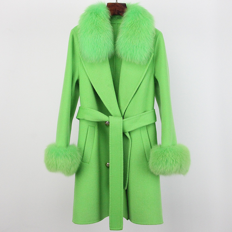 Double-faced Woolen Goods Wool Overcoat Long High-end - Image 4