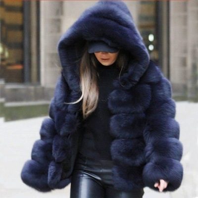 Women Luxury Winter Warm Fluffy Faux Fur Short Coat Jacket - Image 6