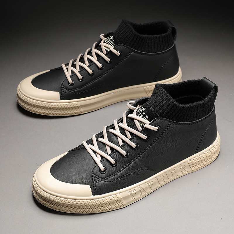 Lace-up breathable low heel shoes men's shoes - Image 2