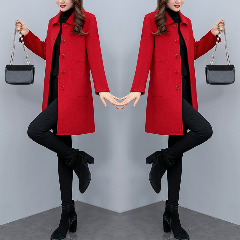 Autumn And Winter Woolen Coat Women - Image 2