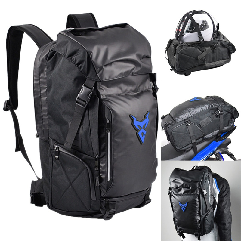 Multifunctional Motorcycle Travel Backpack Shoulder Helmet Bag - Image 2