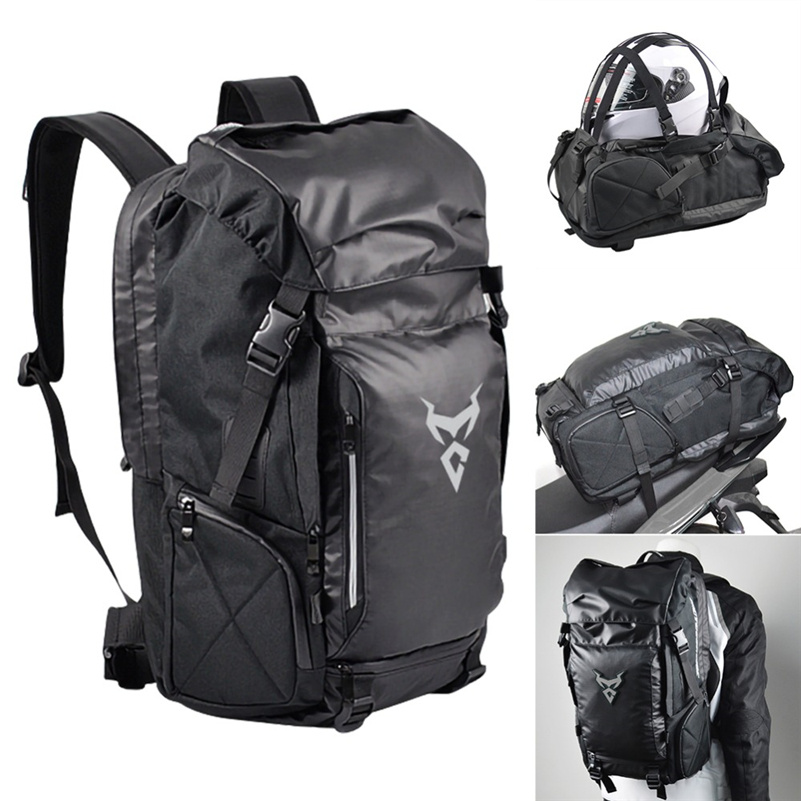 Multifunctional Motorcycle Travel Backpack Shoulder Helmet Bag - Image 4