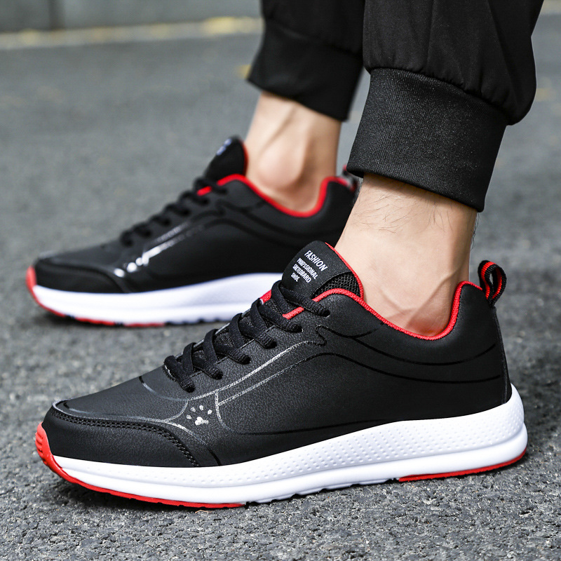 Leather Casual Men's Running Shoes - Image 2