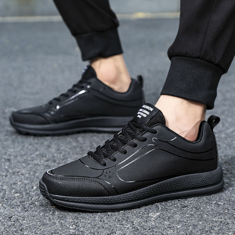 Leather Casual Men's Running Shoes - Image 4