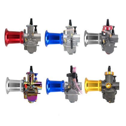 Motorcycle KOSO PWK28 34mm PE Carburetor Air Filter Long Horn Air Inlet 50 55mm Wind Cup