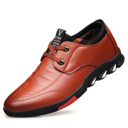 New Style Inner Heightening Men's Shoes Breathable Casual Leather Shoes