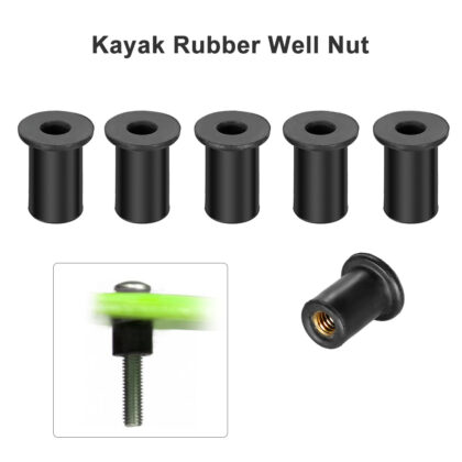 Rubber nut buffer anti-corrosion heat-resistant thread