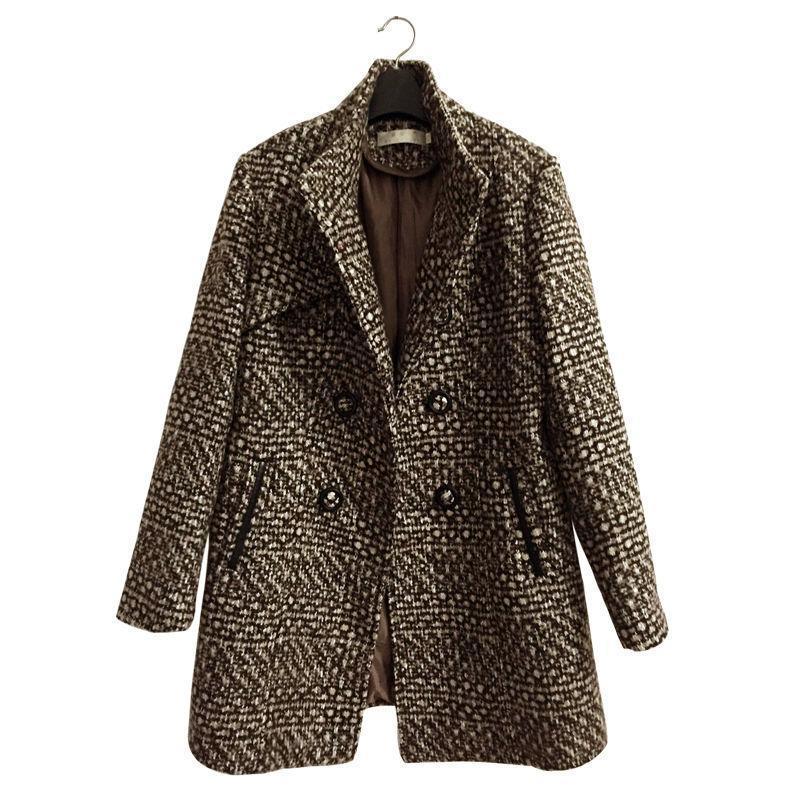 Fashion Thick Plaid woolen coat women's clothing - Image 5