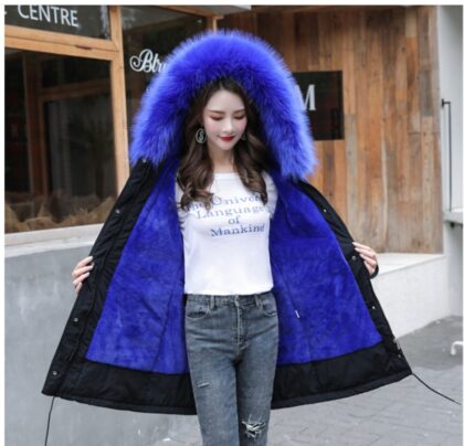 Code cotton-padded jacket to overcome mid-length