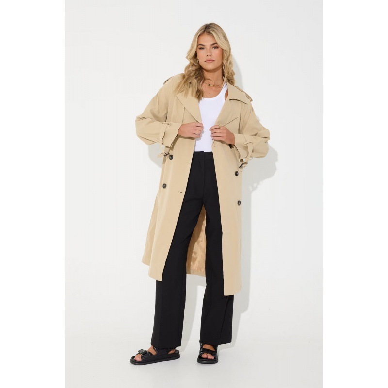 Women's Fashion Casual Long Trench Coat - Image 3