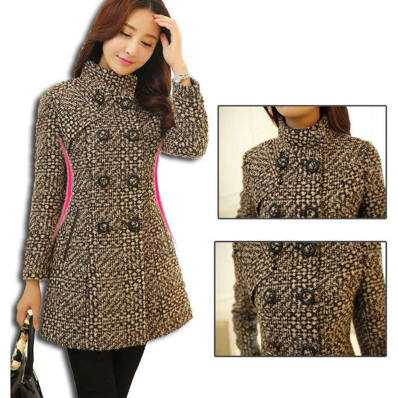 Fashion Thick Plaid woolen coat women's clothing - Image 8