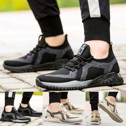 Breathable casual flying knit shoes