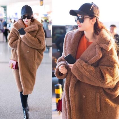 Sheep Shearing Coat Women's Mid-length Fur