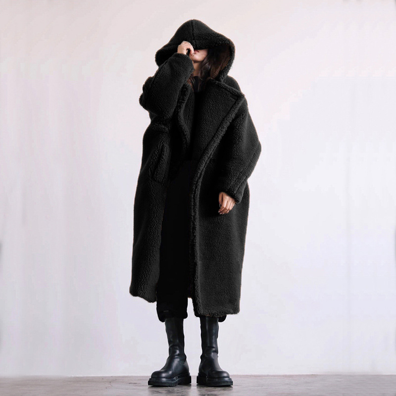 Autumn And Winter Casual Faux Fur Coat Women's Coat Mid-length Coat - Image 10