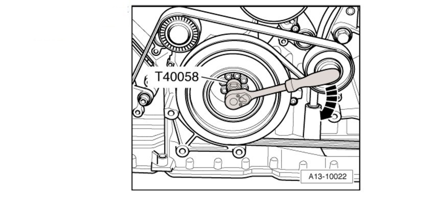 Aodi T40058 Crankshaft Rotating Sleeve Aodi Timing Tool Aodi Special Sleeve — изображение 5