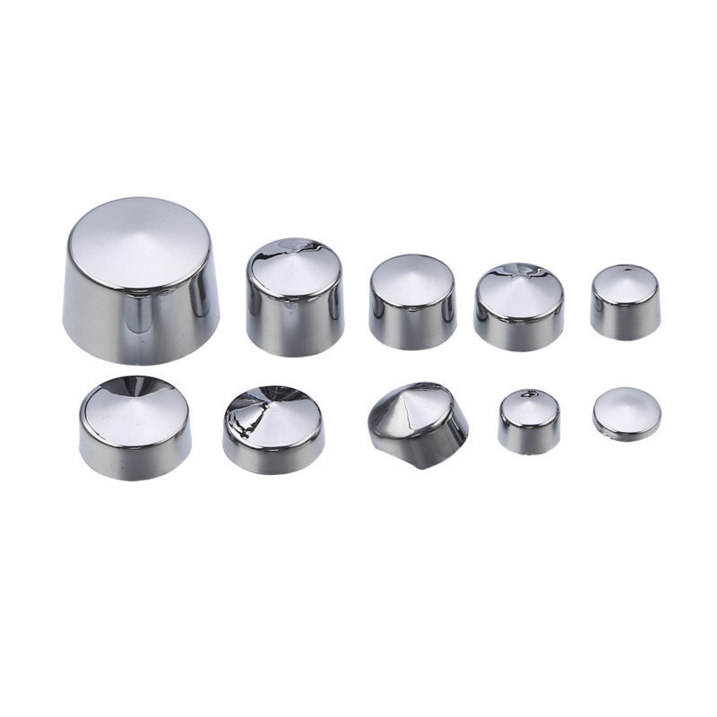 87pcs Motorcycle Chrome ABS Bolt Toppers Kit Softail Twin Cam 1984-2006 - Image 5