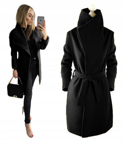 New women's long super thick wool coat