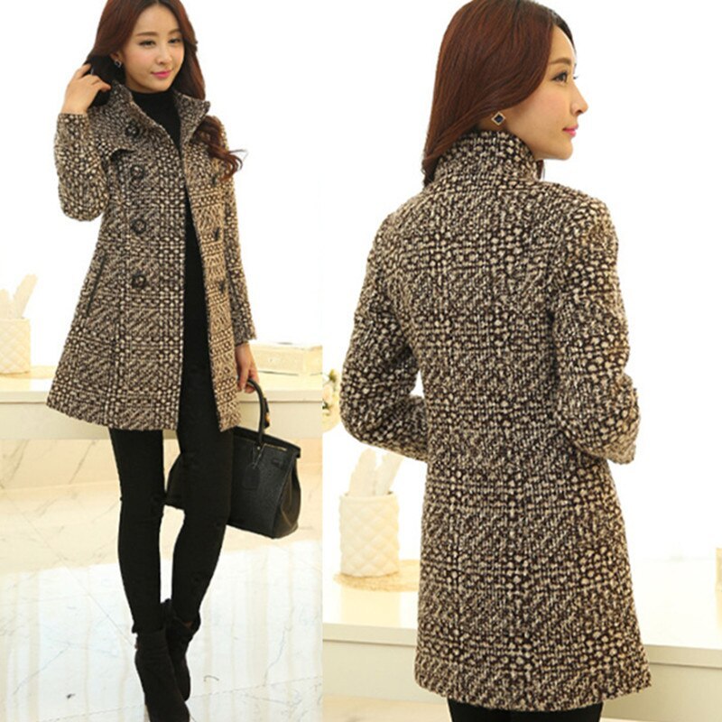 Fashion Thick Plaid woolen coat women's clothing - Image 3