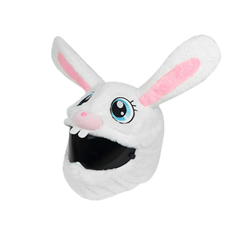 Decorative Rabbit Head Hat Protective Cover Warm Plush — изображение 2