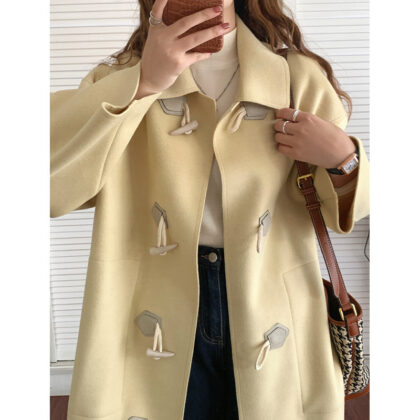 Loose Fashion Casual Woolen Mid-length Coat