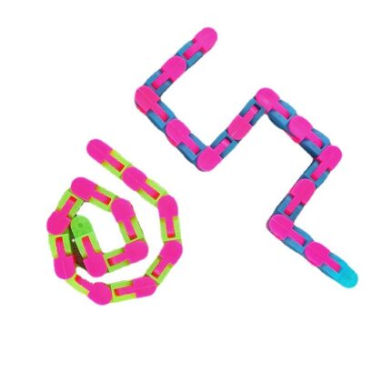 Luminous 24 Sections Decompression Bicycle Chain Track Variety Folding 36 Sections And 48 Sections Chain