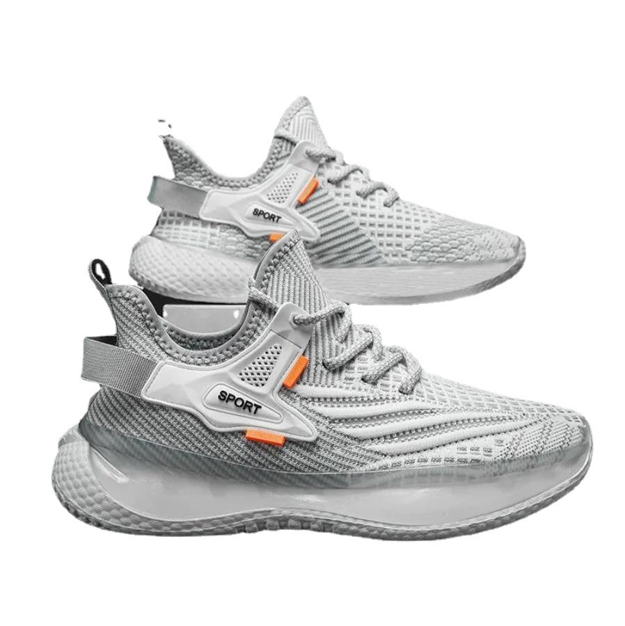 Men's Fashion Casual Fly Woven Mesh Breathable Platform Sneaker - Image 5