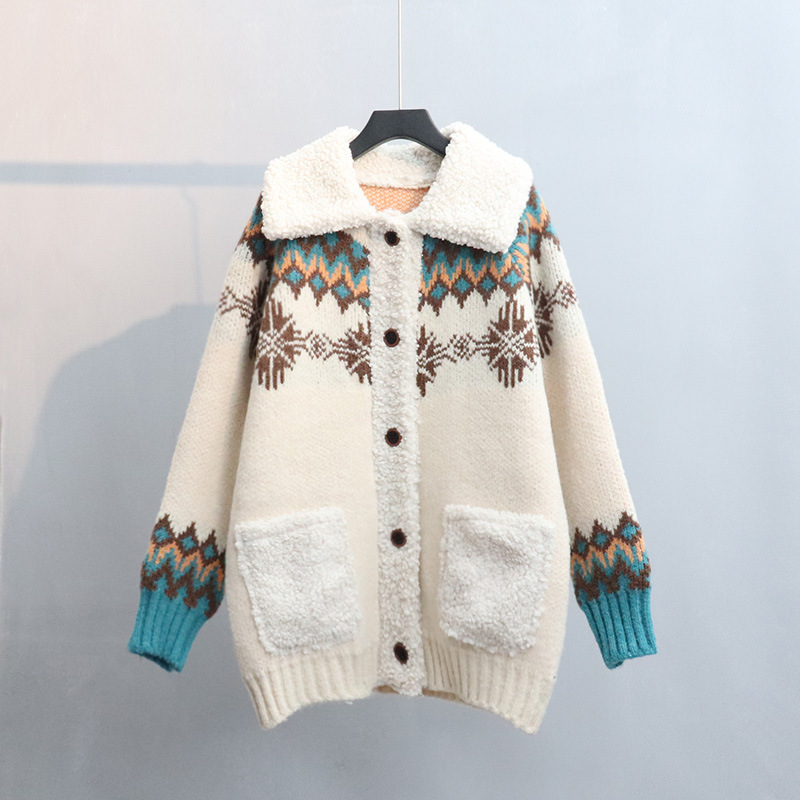 Women's Sweater Cardigan Thickened Autumn And Winter New Loose - Image 3
