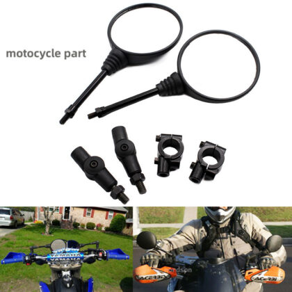 Motorcycle Retro Rearview Mirror Electric Car Modified Folding Rearview Mirror Round Rearview Mirror Reflector With Mirror Seat
