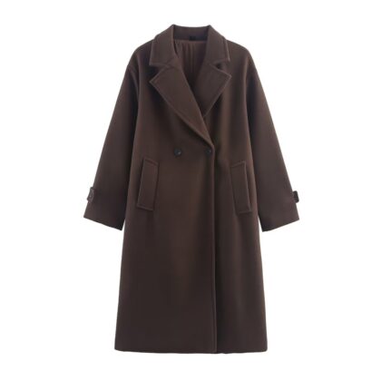 Women's Woolen Wide Version Long-cut Coat