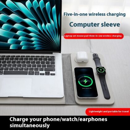 Multi-functional Wireless Charger Computer Liner Bag Magnetic 3-in-1 Wireless Charger Electrical Appliances