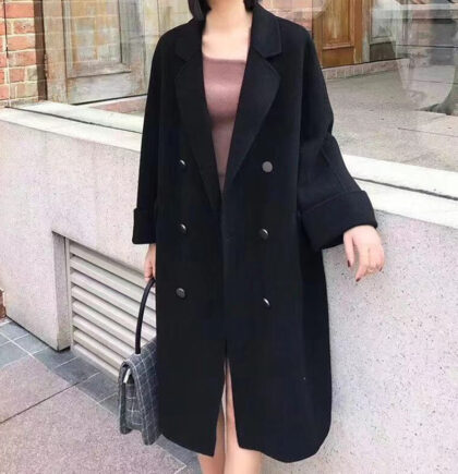 Cashmere woolen coat