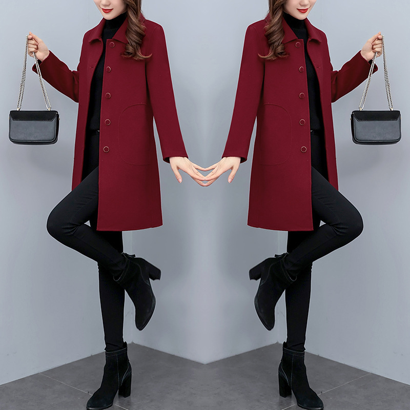 Autumn And Winter Woolen Coat Women - Image 3