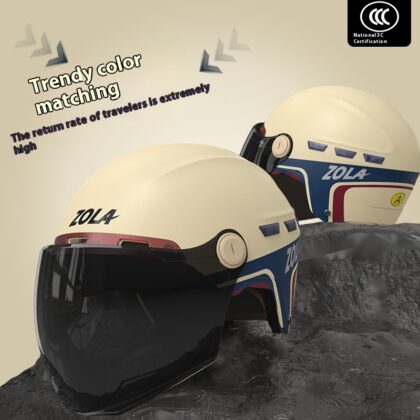 Paint Electric Car Summer Sun Protection Helmet