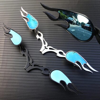 Modified Universal Rearview Mirror For Large Displacement Vehicles