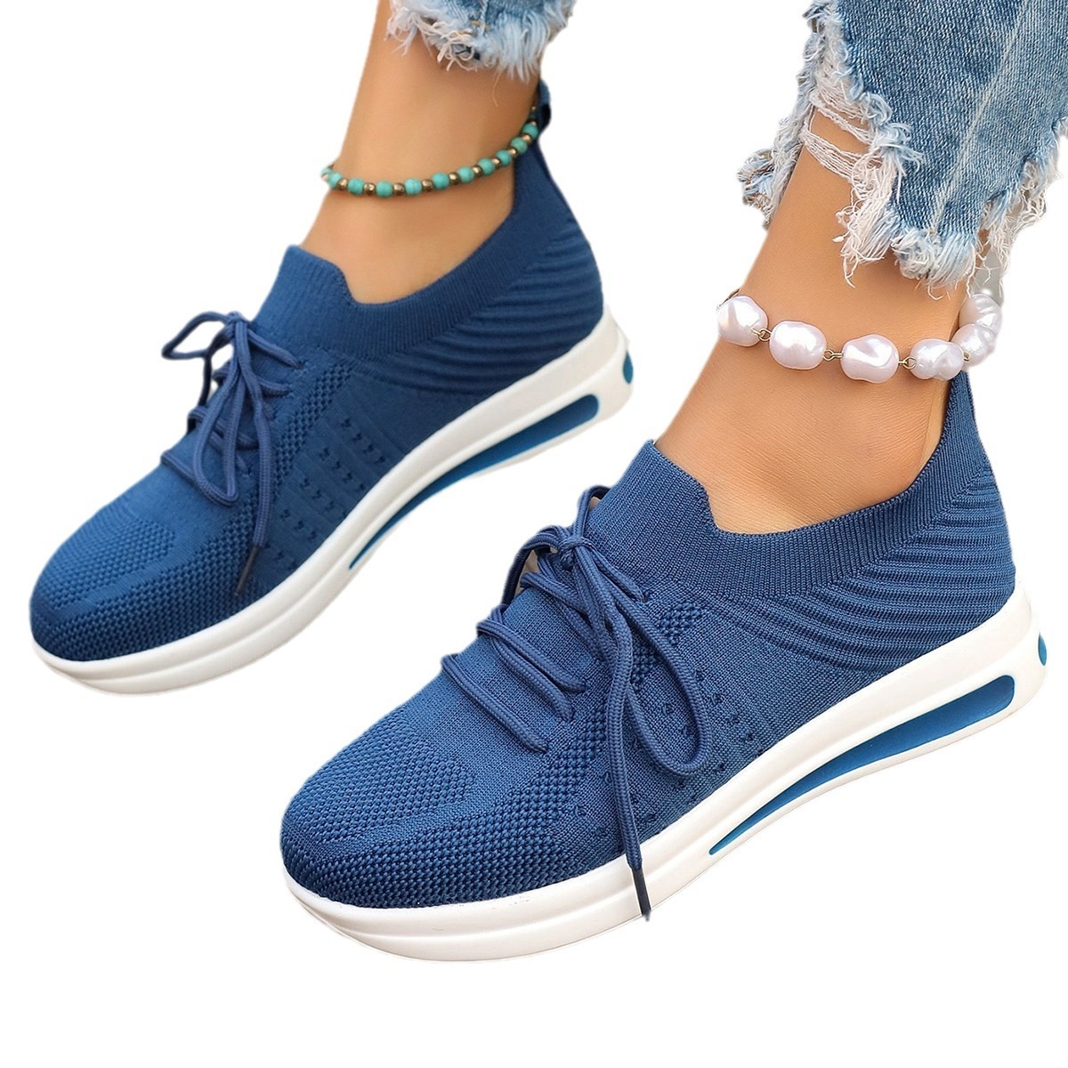 Women's Fashion Casual Fly-knit Sneakers - Image 5
