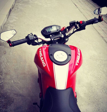 Motorcycle modified aluminum alloy rearview mirror