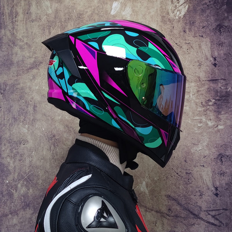 Personalized Street Car Racing Women's Four Seasons Full Helmet - Image 9