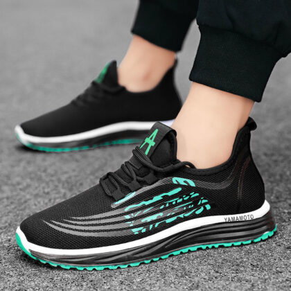 Men's Breathable Casual Running Fashion Shoes Youth Soft Sole Mesh