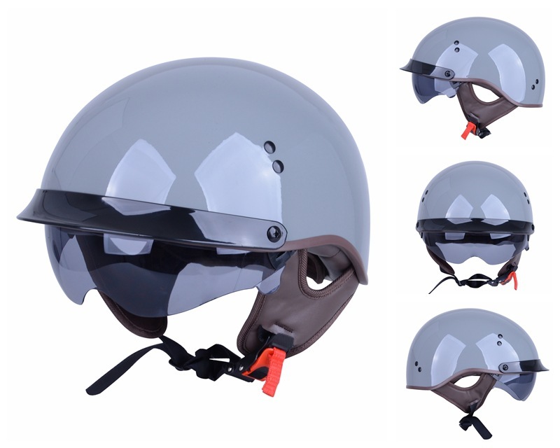 Retro Motorcycle Four-season Men's Harley Riding Helmet - Image 2