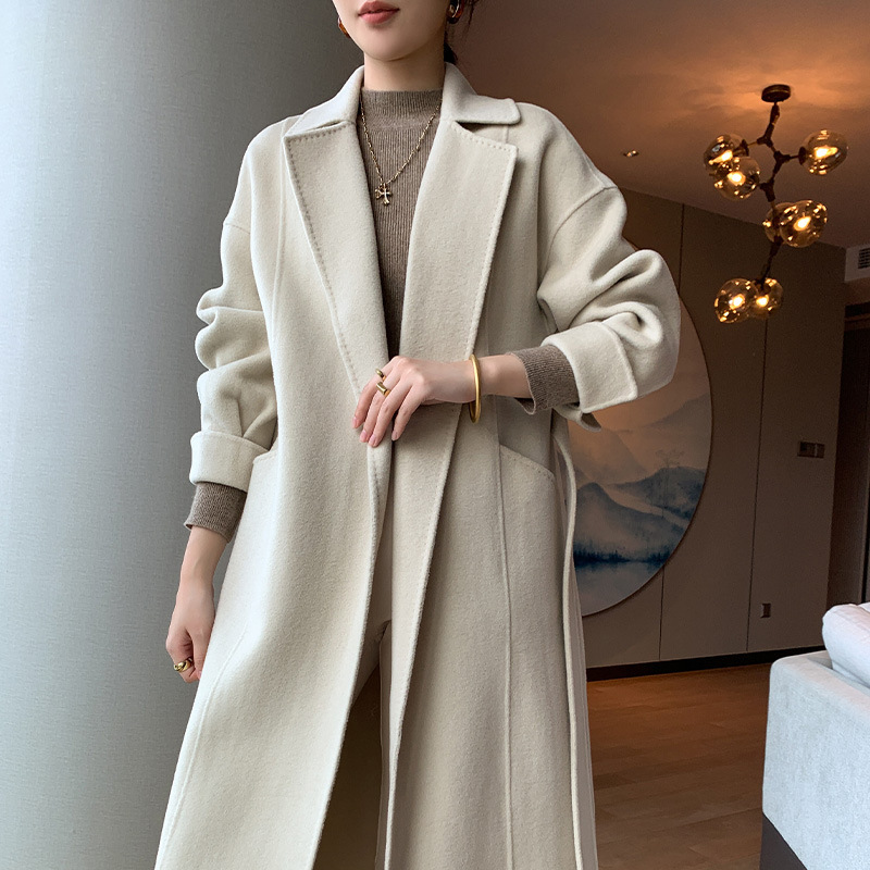 Double-faced Cashmere Coat Women's Blazer Jacket - Image 9