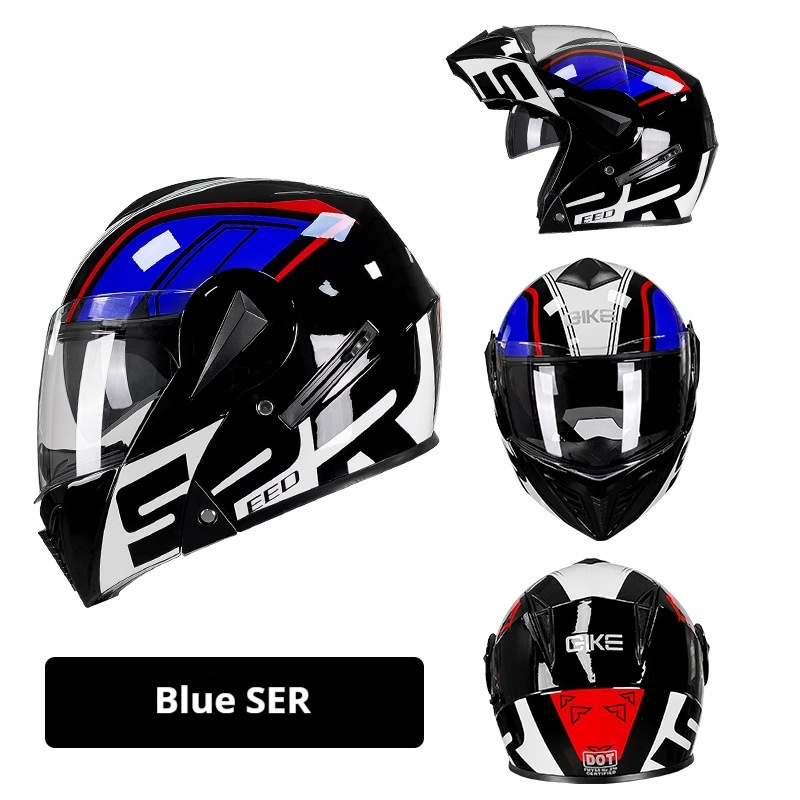 Men's And Women's Winter Personality Safety Motorcycle Helmet - Image 4