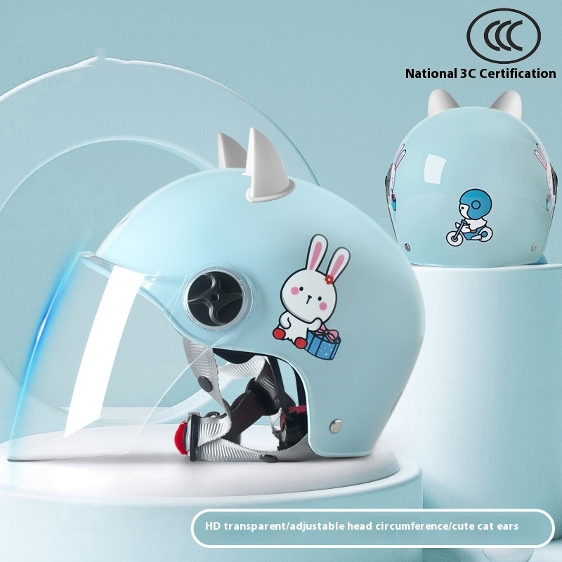3C Certified Children's Helmet Boys Summer Girls Electric Car - Image 6