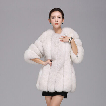 new fox fur coat female long section faux fur coat female fur