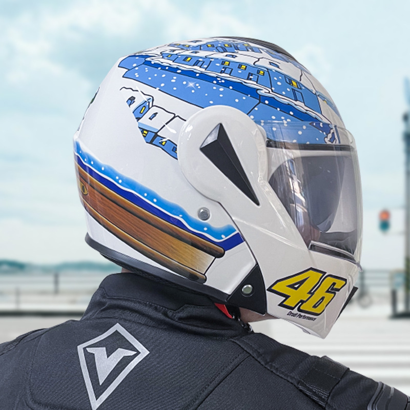 Men's And Women's Winter Personality Safety Motorcycle Helmet