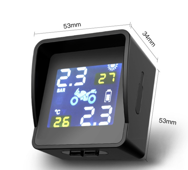 Solar motorcycle tire pressure monitor – Bild 4